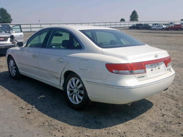 KMHFC46F66A113468 - 2006 HYUNDAI AZERA SE WHITE photo 3