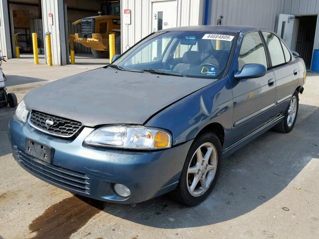 3N1BB51D51L125794 - 2001 NISSAN SENTRA SE BLUE photo 2