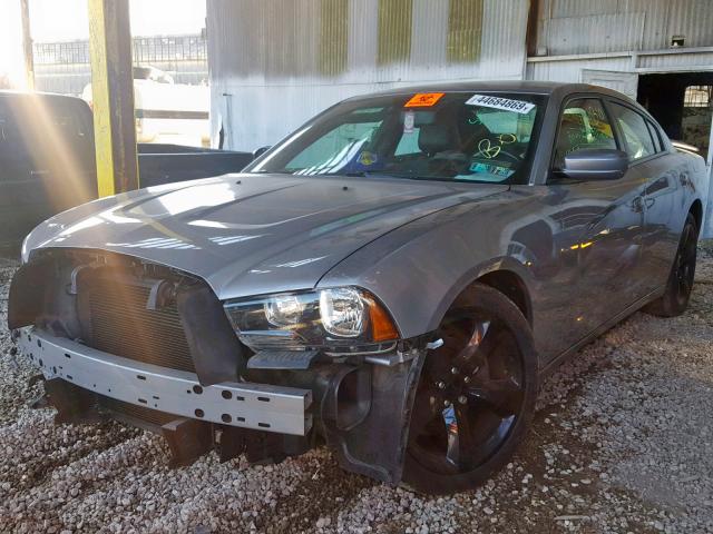 2C3CDXHG2EH271726 - 2014 DODGE CHARGER SX SILVER photo 2