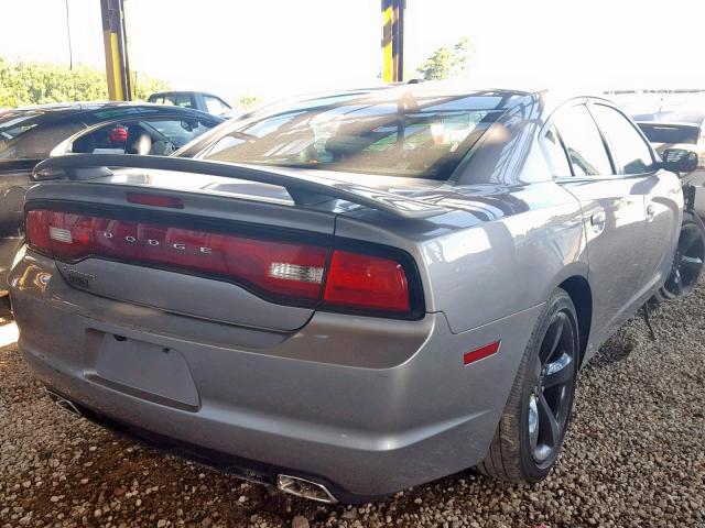 2C3CDXHG2EH271726 - 2014 DODGE CHARGER SX SILVER photo 4