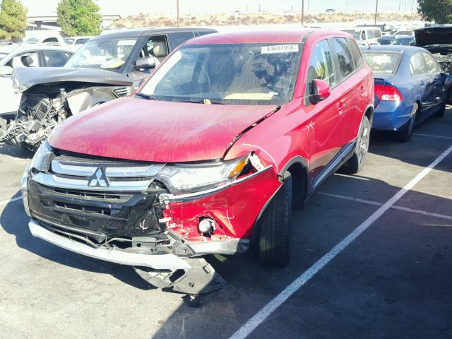 JA4AD3A32JZ040266 - 2018 MITSUBISHI OUTLANDER RED photo 2