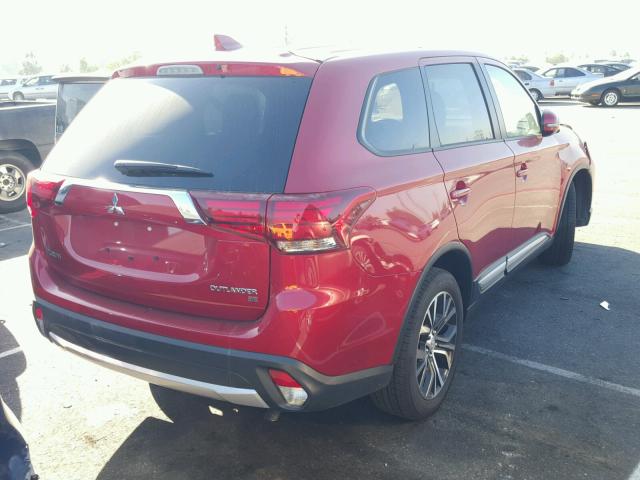 JA4AD3A32JZ040266 - 2018 MITSUBISHI OUTLANDER RED photo 4