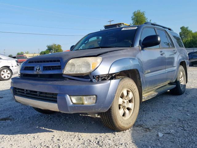 JTEBU14R348012514 - 2004 TOYOTA 4RUNNER SR BLUE photo 2