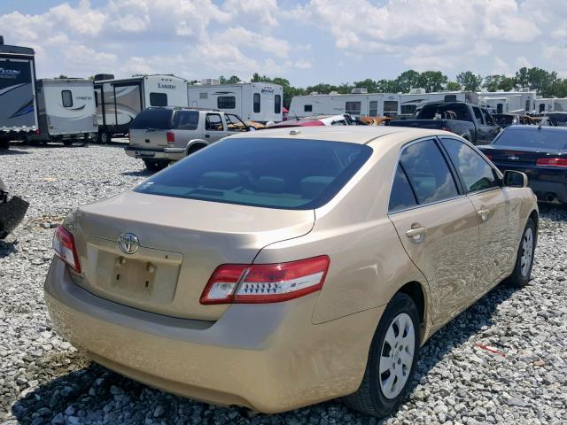 4T1BF3EK9BU122723 - 2011 TOYOTA CAMRY BASE GOLD photo 4