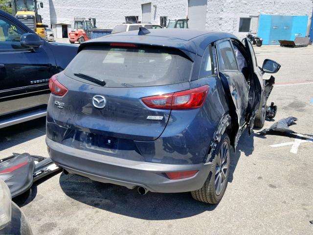 JM1DKFC77J0314317 - 2018 MAZDA CX-3 TOURI BLUE photo 4