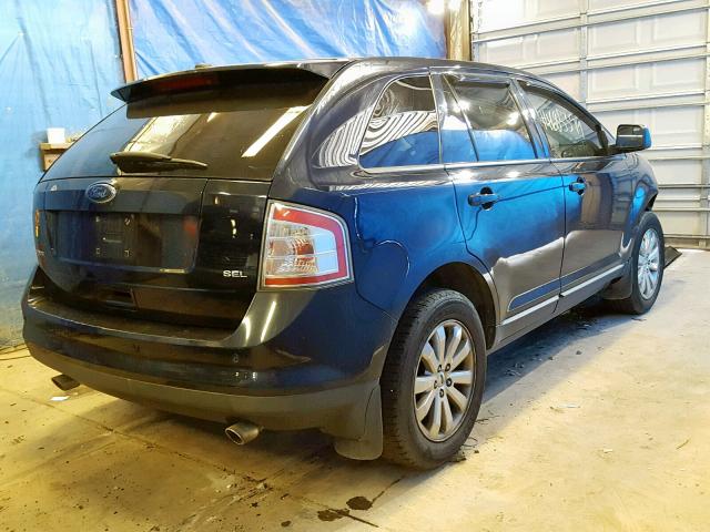 2FMDK3JC9ABA69934 - 2010 FORD EDGE SEL BLUE photo 4