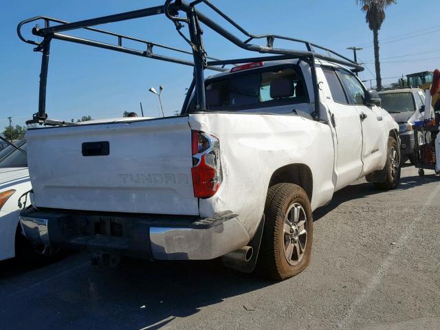 5TFRY5F14EX173290 - 2014 TOYOTA TUNDRA DOU WHITE photo 4