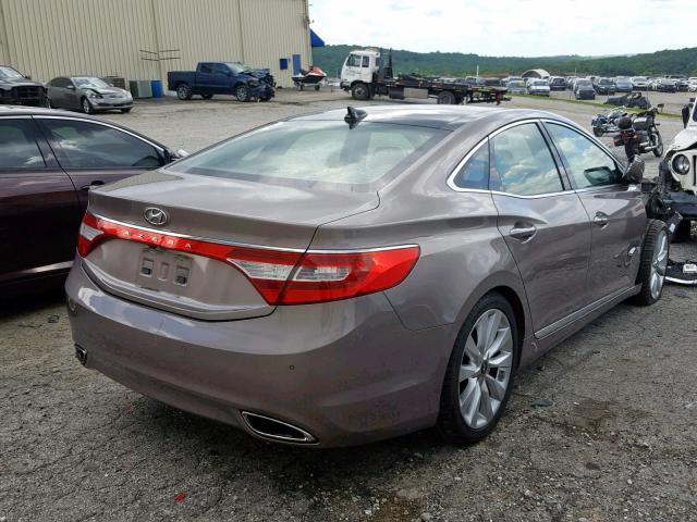 KMHFH4JG5DA310825 - 2013 HYUNDAI AZERA GLS BROWN photo 4