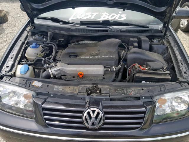 3VWSE69M74M133308 - 2004 VOLKSWAGEN JETTA GLS BLACK photo 7