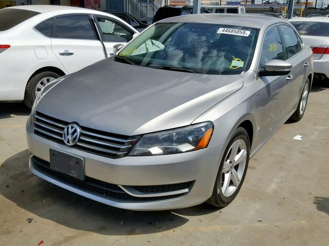 1VWAT7A3XEC057547 - 2014 VOLKSWAGEN PASSAT S GRAY photo 2