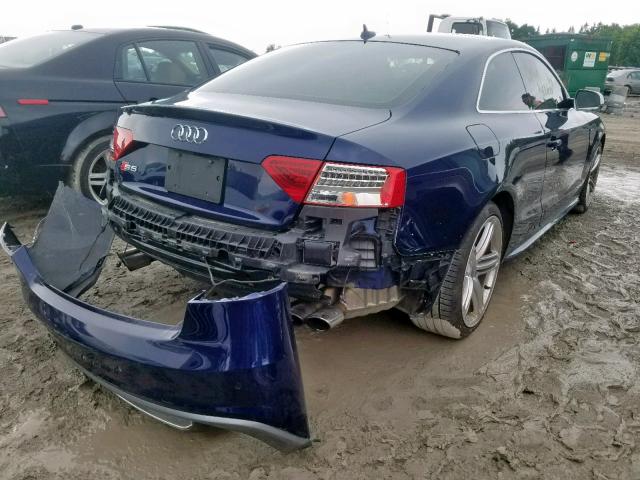 WAUCGBFR6DA065894 - 2013 AUDI S5 BLUE photo 4