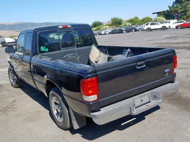 1FTYR14V8YPB94638 - 2000 FORD RANGER SUP BLACK photo 3