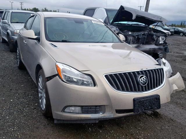 2G4GR5EK3C9181421 - 2012 BUICK REGAL BEIGE photo 1