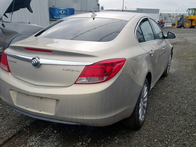 2G4GR5EK3C9181421 - 2012 BUICK REGAL BEIGE photo 4