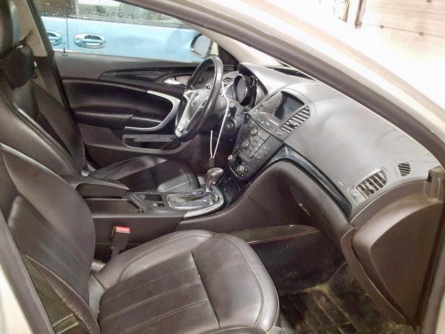 2G4GR5EK3C9181421 - 2012 BUICK REGAL BEIGE photo 5