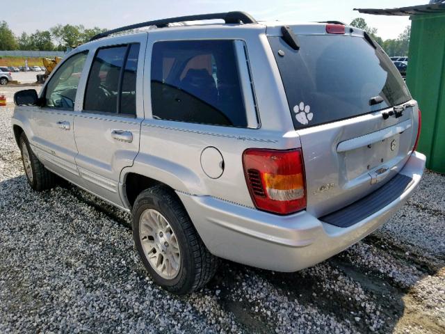 1J4GX58N14C158336 - 2004 JEEP GRAND CHER SILVER photo 3