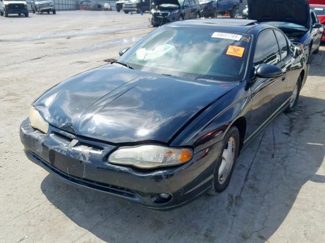 2G1WX12K859277964 - 2005 CHEVROLET MONTE CARL BLACK photo 2