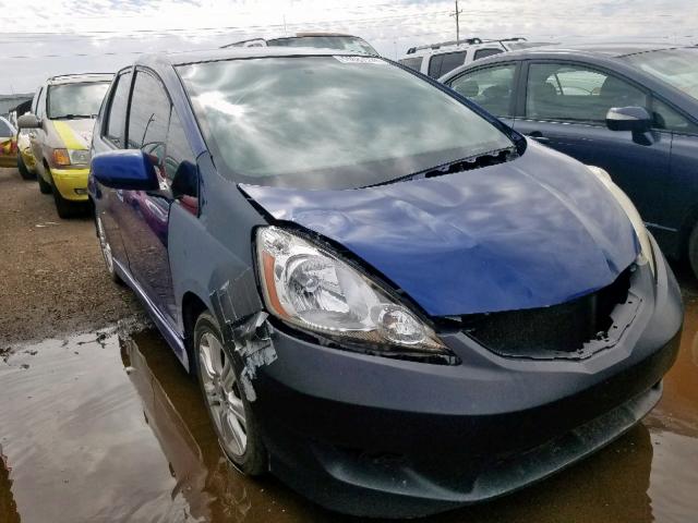 JHMGE87439S011744 - 2009 HONDA FIT SPORT BLUE photo 1