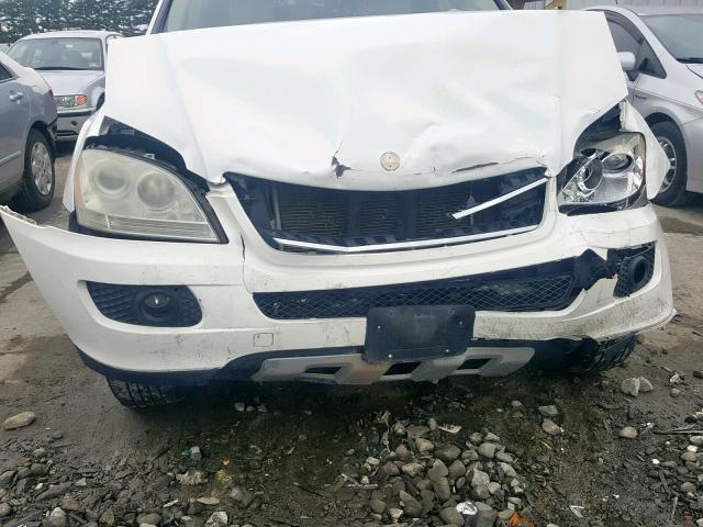 4JGBB86E37A208751 - 2007 MERCEDES-BENZ ML 350 WHITE photo 9