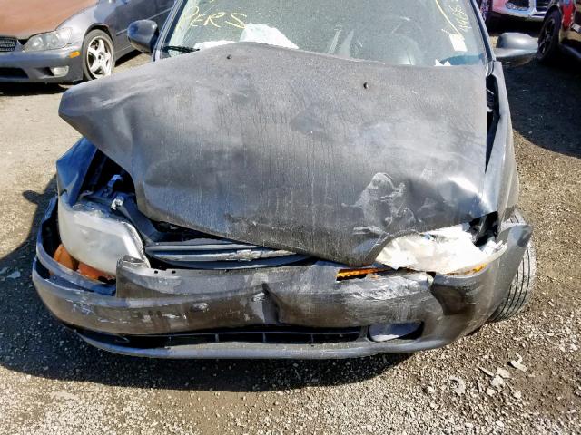 KL1TD566X6B558257 - 2006 CHEVROLET AVEO BASE შავი ფოტო 7