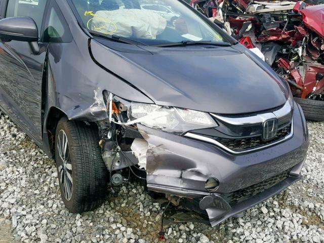 3HGGK5H81JM723419 - 2018 HONDA FIT EX GRAY photo 9