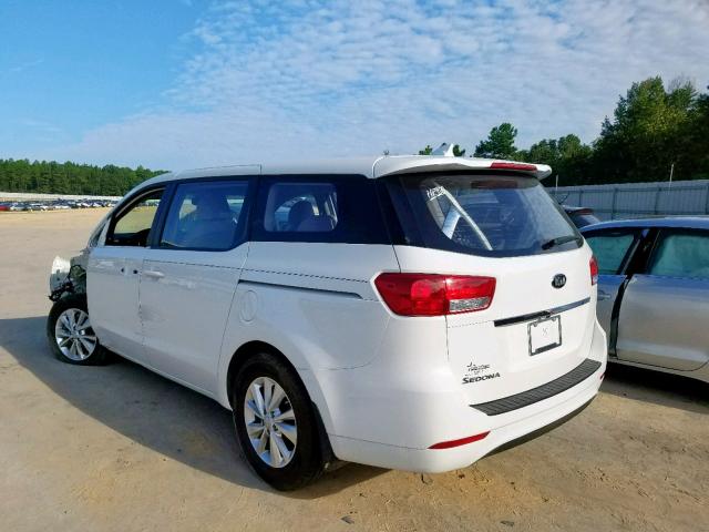 KNDMA5C19H6304484 - 2017 KIA SEDONA L WHITE photo 3