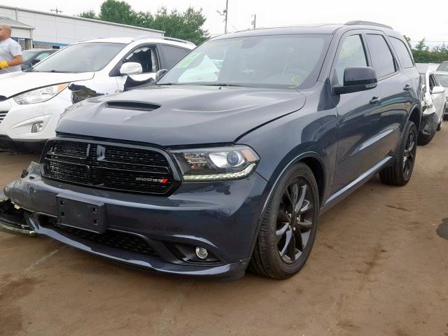 1C4RDJDG7JC393617 - 2018 DODGE DURANGO GT GRAY photo 2