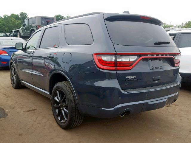 1C4RDJDG7JC393617 - 2018 DODGE DURANGO GT GRAY photo 3