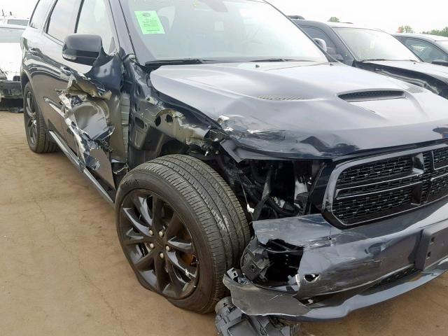 1C4RDJDG7JC393617 - 2018 DODGE DURANGO GT GRAY photo 9