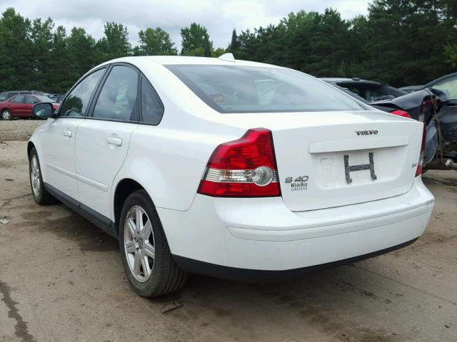 YV1MS382572296192 - 2007 VOLVO S40 2.4I WHITE photo 3