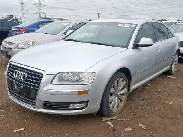 WAUMV94E38N007047 - 2008 AUDI A8 L QUATT SILVER photo 2