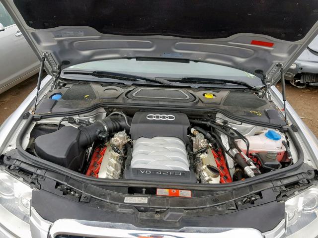 WAUMV94E38N007047 - 2008 AUDI A8 L QUATT SILVER photo 7