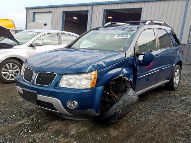 2CKDL73F666182216 - 2006 PONTIAC TORRENT TEAL photo 2