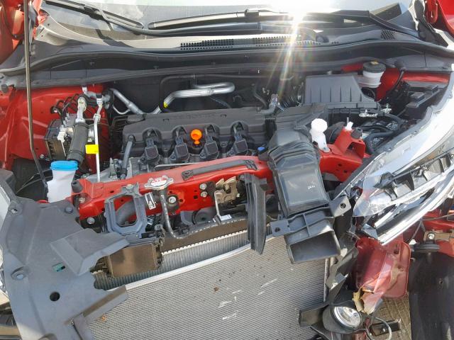 3CZRU6H52KM709411 - 2019 HONDA HR-V EX RED photo 7