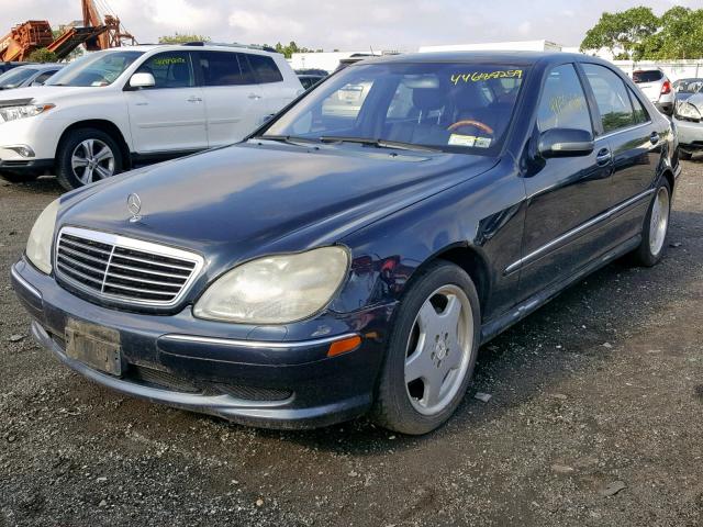 WDBNG70J22A298243 - 2002 MERCEDES-BENZ S 430 BLACK photo 2