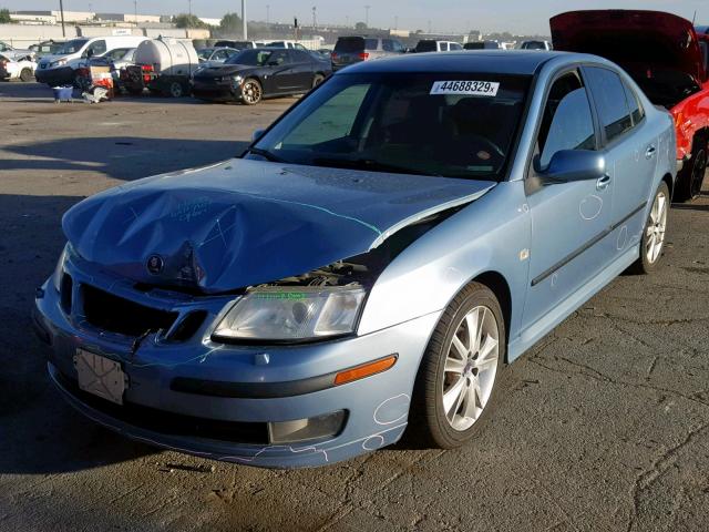 YS3FD49Y671112202 - 2007 SAAB 9-3 2.0T BLUE photo 2