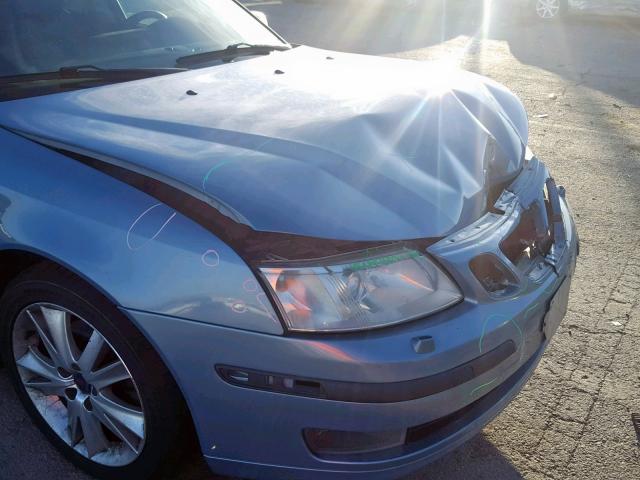 YS3FD49Y671112202 - 2007 SAAB 9-3 2.0T BLUE photo 9