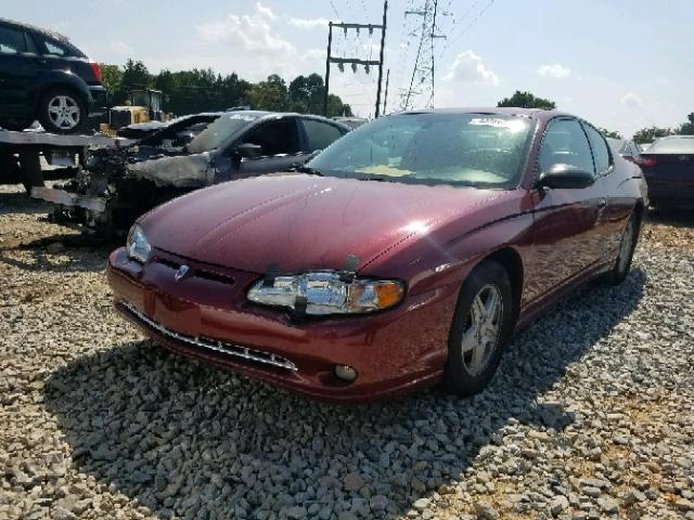 2G1WX12K059169175 - 2005 CHEVROLET MONTE CARL BURGUNDY photo 2