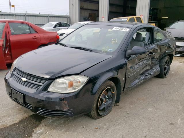 1G1AL18F087259075 - 2008 CHEVROLET COBALT LT BLACK photo 2