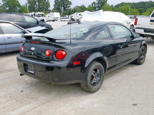 1G1AL18F087259075 - 2008 CHEVROLET COBALT LT BLACK photo 4