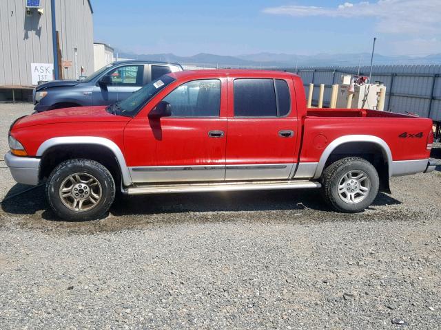 1D7HG48N64S542323 - 2004 DODGE DAKOTA QUA TWO TONE photo 9