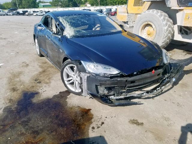 5YJSA1AG0DFP08747 - 2013 TESLA MODEL S أزرق صورة 1