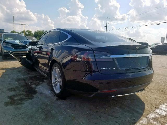 5YJSA1AG0DFP08747 - 2013 TESLA MODEL S أزرق صورة 3