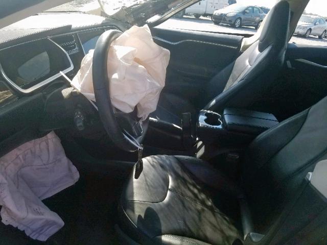 5YJSA1AG0DFP08747 - 2013 TESLA MODEL S أزرق صورة 5