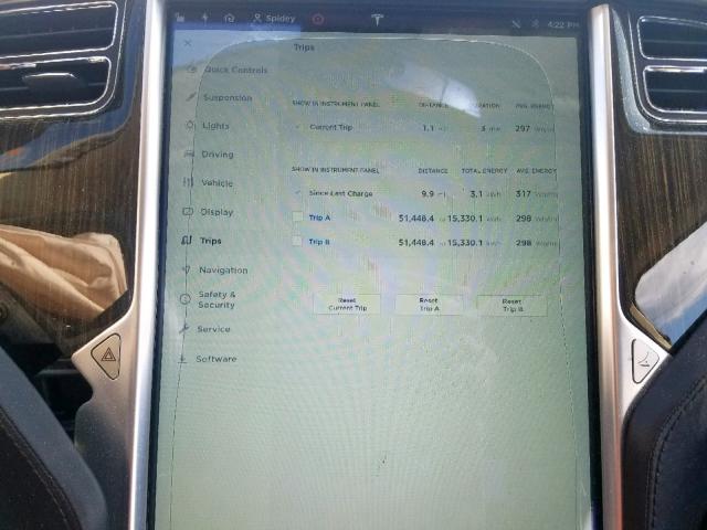 5YJSA1AG0DFP08747 - 2013 TESLA MODEL S أزرق صورة 8