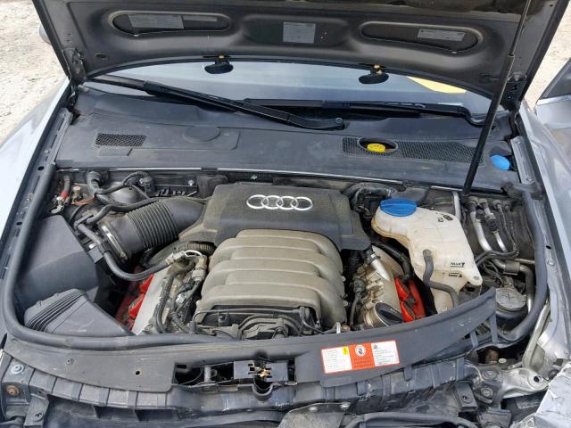 WAUDH74FX6N081003 - 2006 AUDI A6 3.2 QUA GRAY photo 7