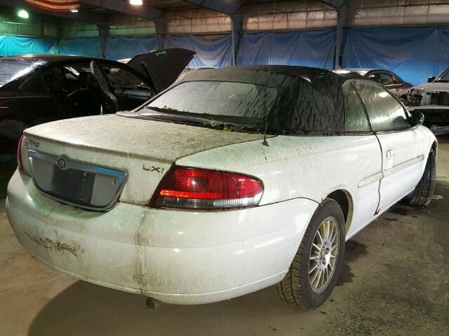 1C3EL55R64N149558 - 2004 CHRYSLER SEBRING LX WHITE photo 4