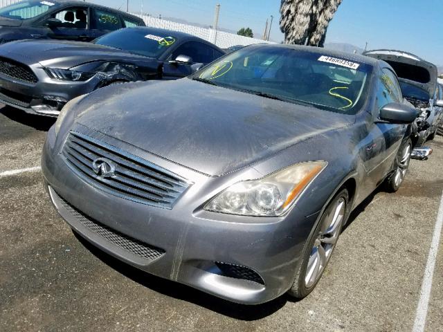 JN1CV6FE0AM350746 - 2010 INFINITI G37 BASE GRAY photo 2