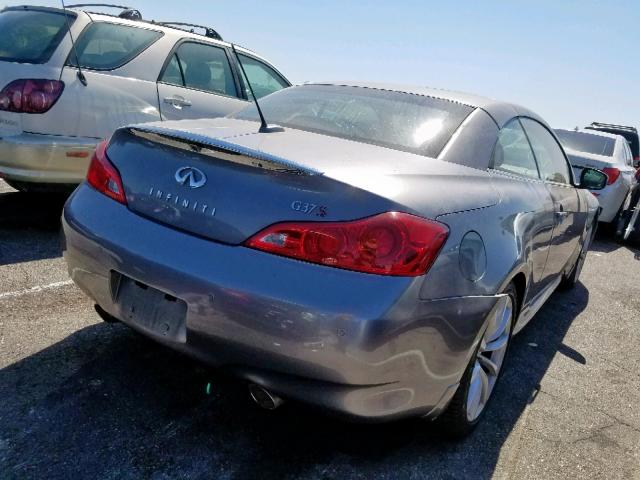 JN1CV6FE0AM350746 - 2010 INFINITI G37 BASE GRAY photo 4