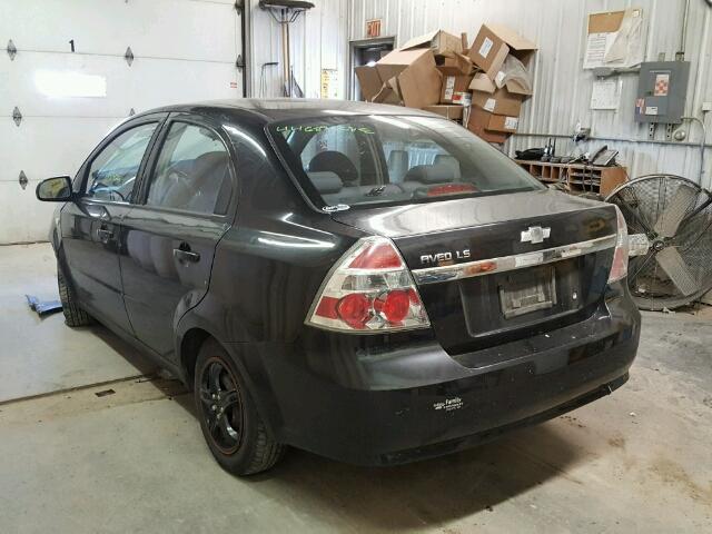 KL1TD56647B063876 - 2007 CHEVROLET AVEO BASE Qara foto 3